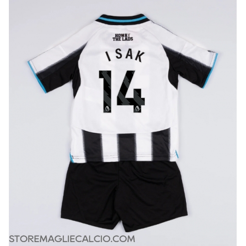 Newcastle United Alexander Isak #14 Maglia Gara Casa Repliche 2025-26 Bambino Maniche Corte Newcastle United Alexander Isak #14 Maglia Gara Casa Repliche 2025-26 Bambino Maniche Corte